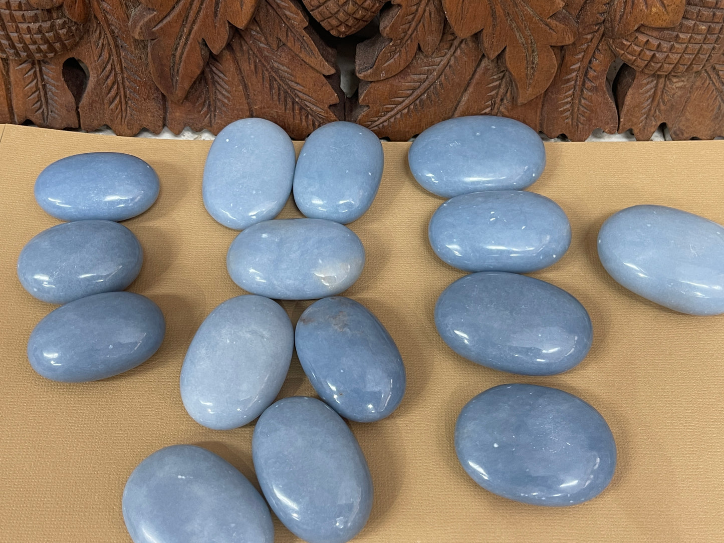 Angelite Palm Stones