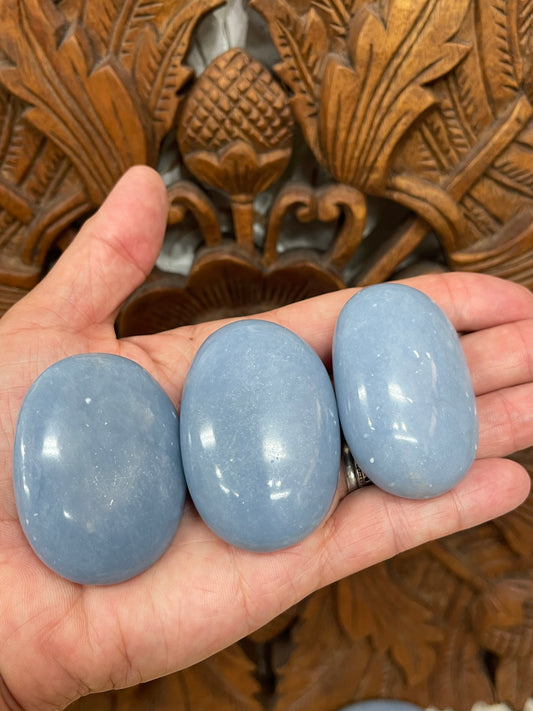 Angelite Palm Stones