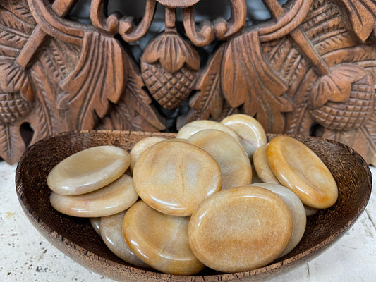 Golden Moonstone Worry Stones