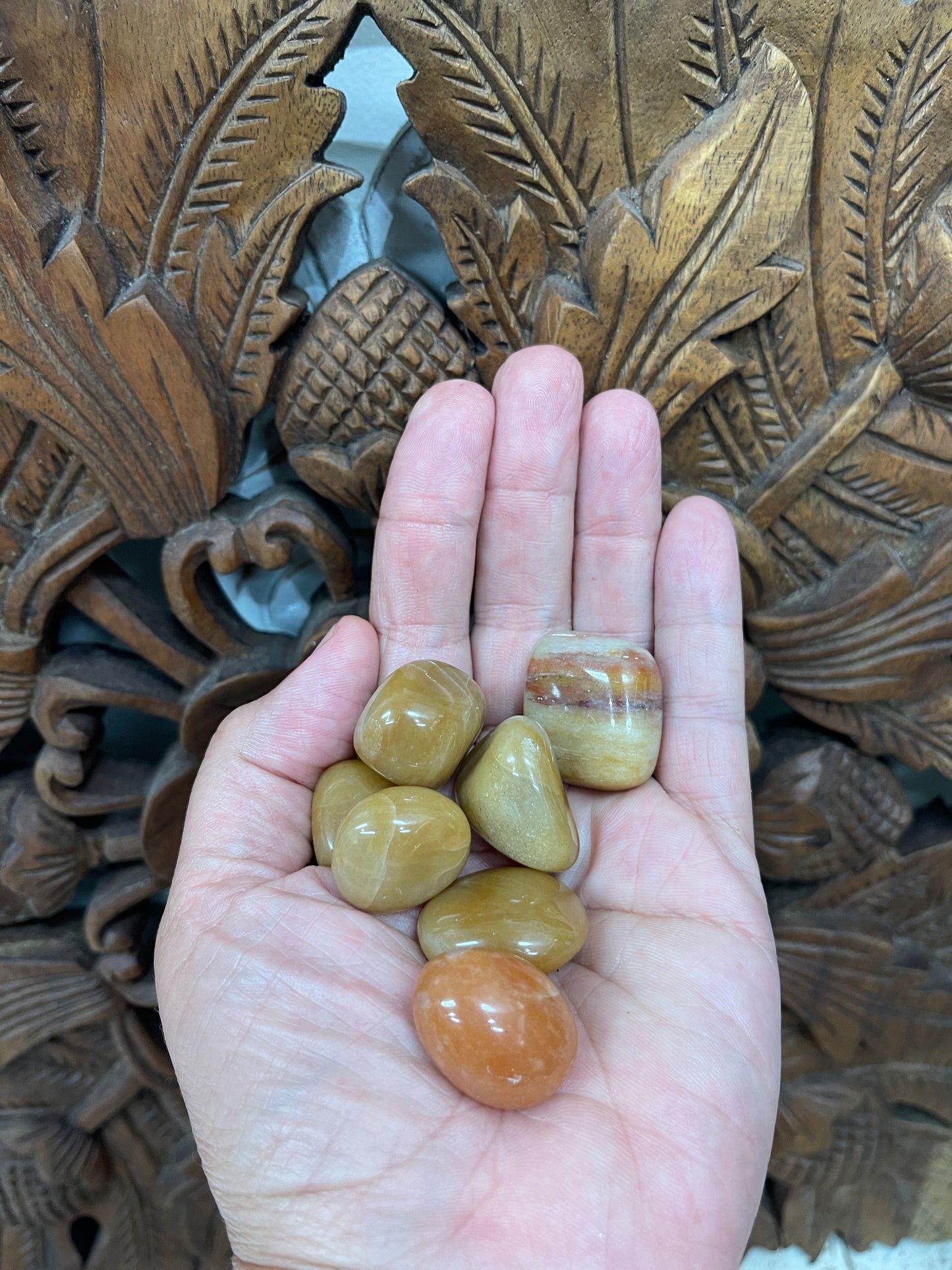 Golden Moonstone Tumbles