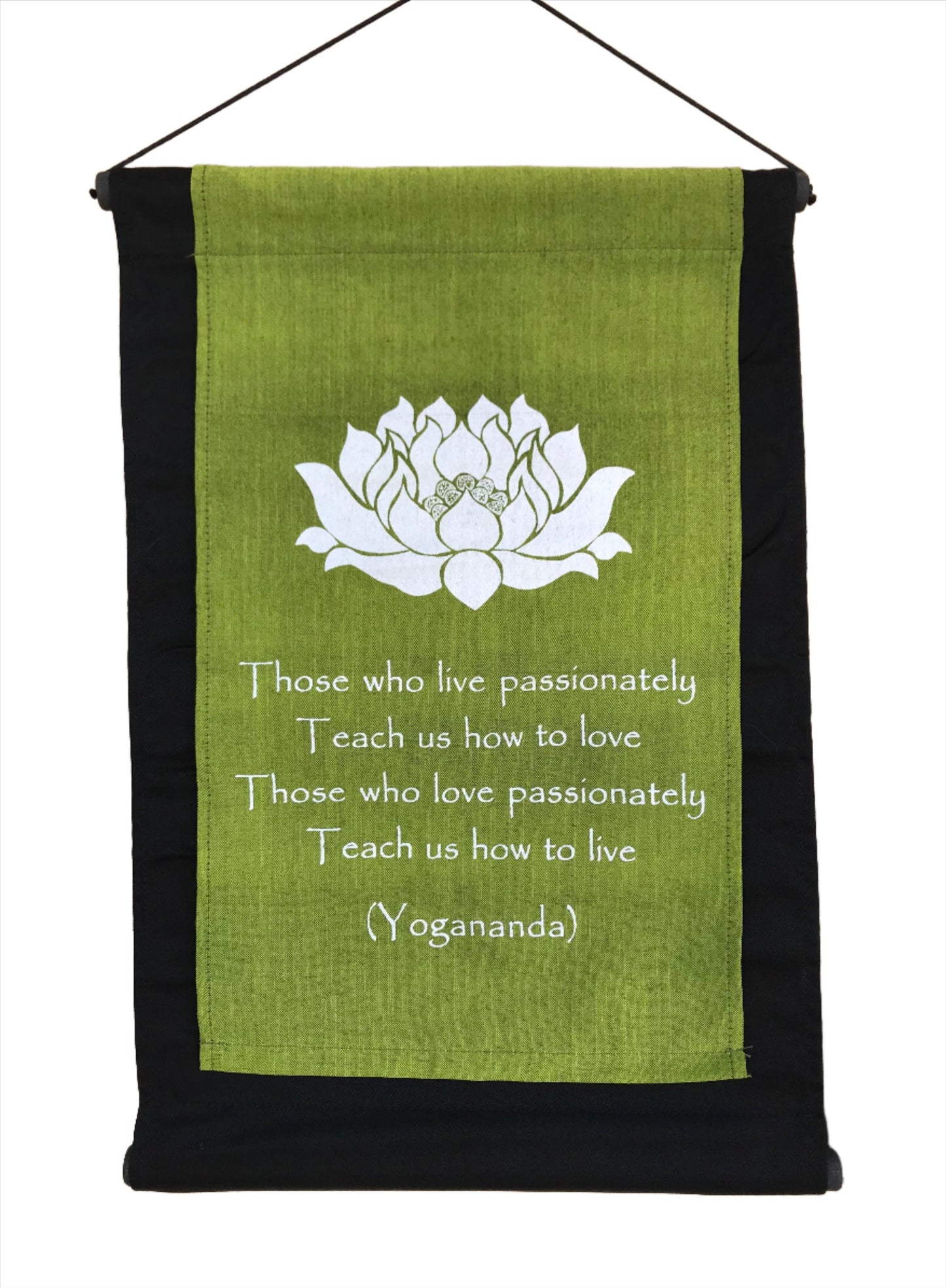 Hand Woven Ikat Yogananda Blessing Manifestation Banner