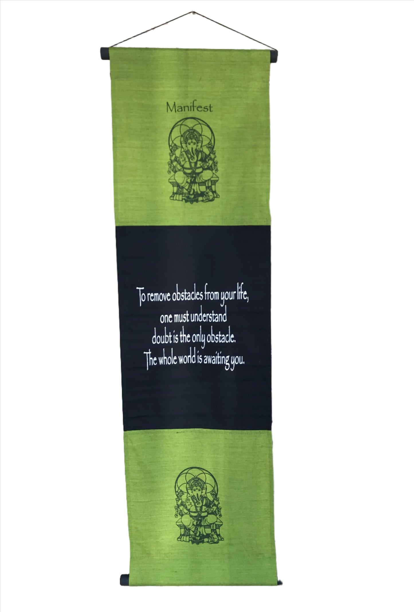 Hand Woven Ikat Ganesh Blessing Manifestation Banners