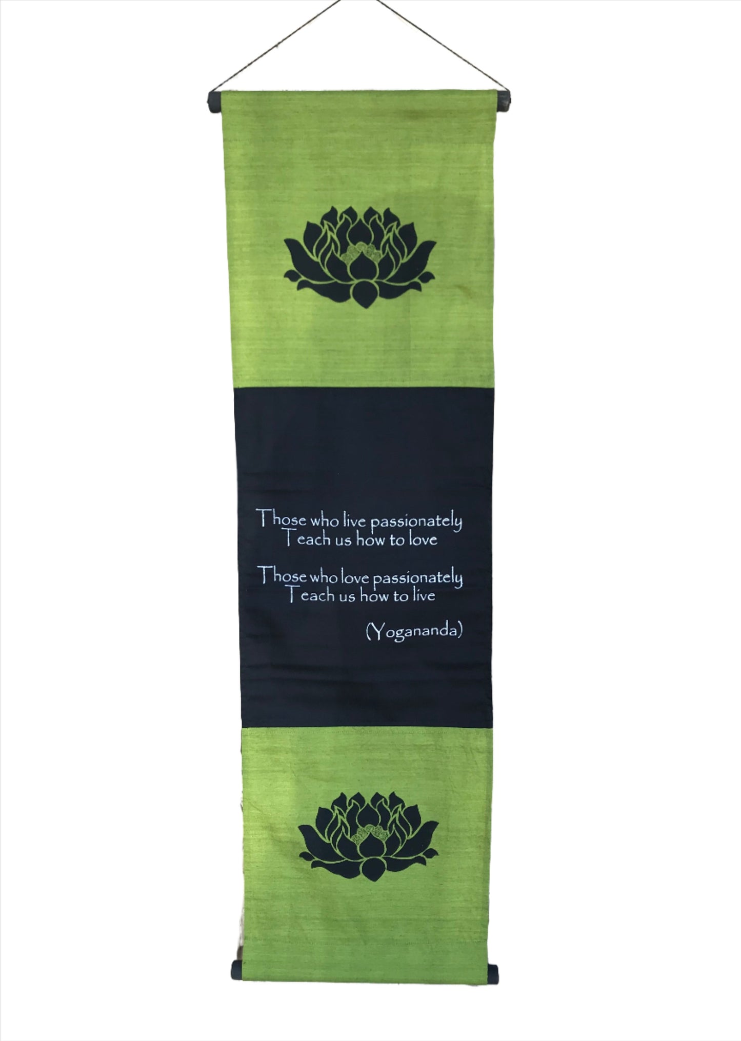 Hand Woven Ikat Yogananda Blessing Manifestation Banner