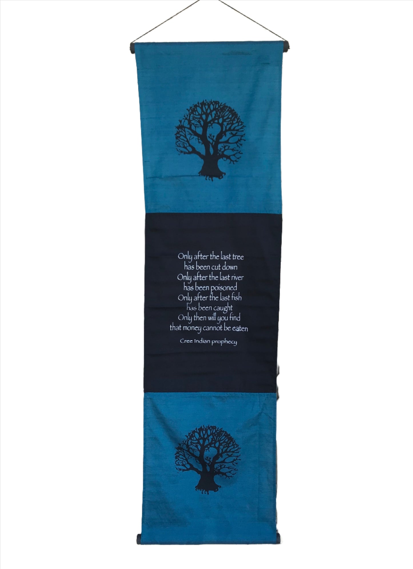 Hand Woven Ikat Only After Blessing Manifestation Banners