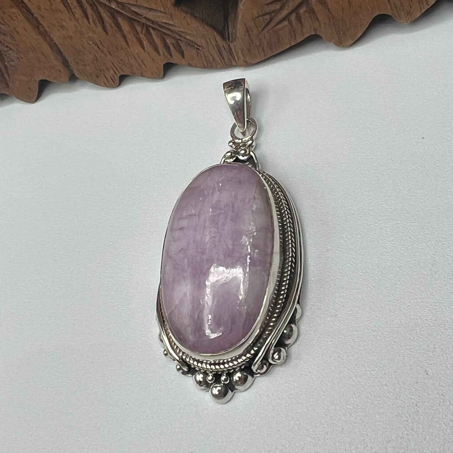 Large Stone Kunzite Pendants