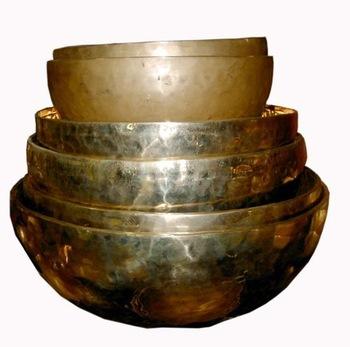 Seven Metal Singing Bowls