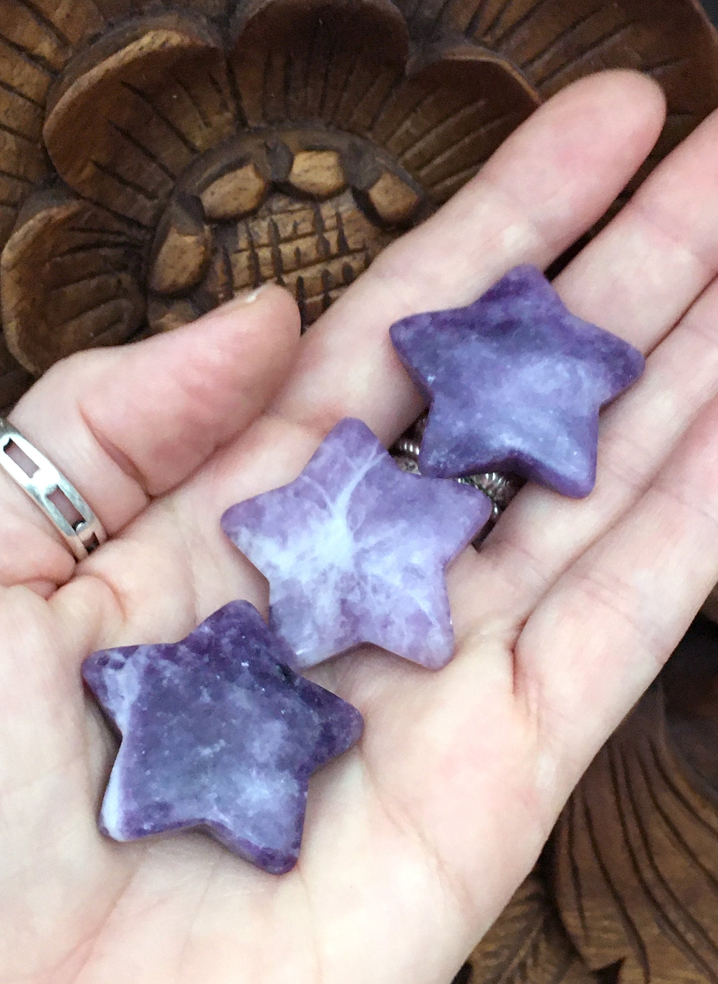 Lepidolite Stars