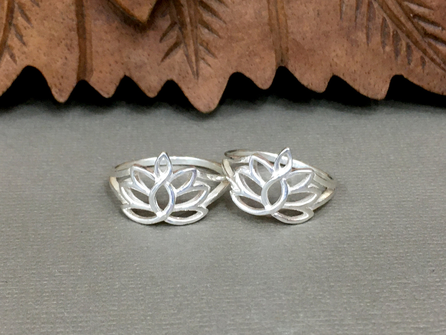 Sterling Twist Lotus Ring
