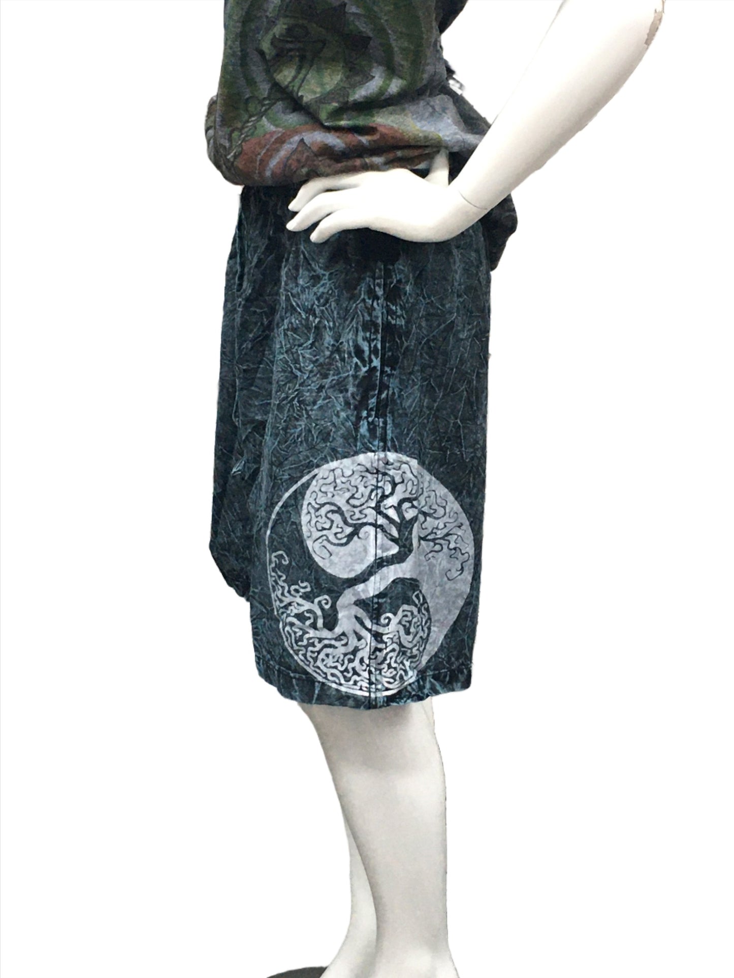 Nepali Shyama Yin/Yang Tree Shorts