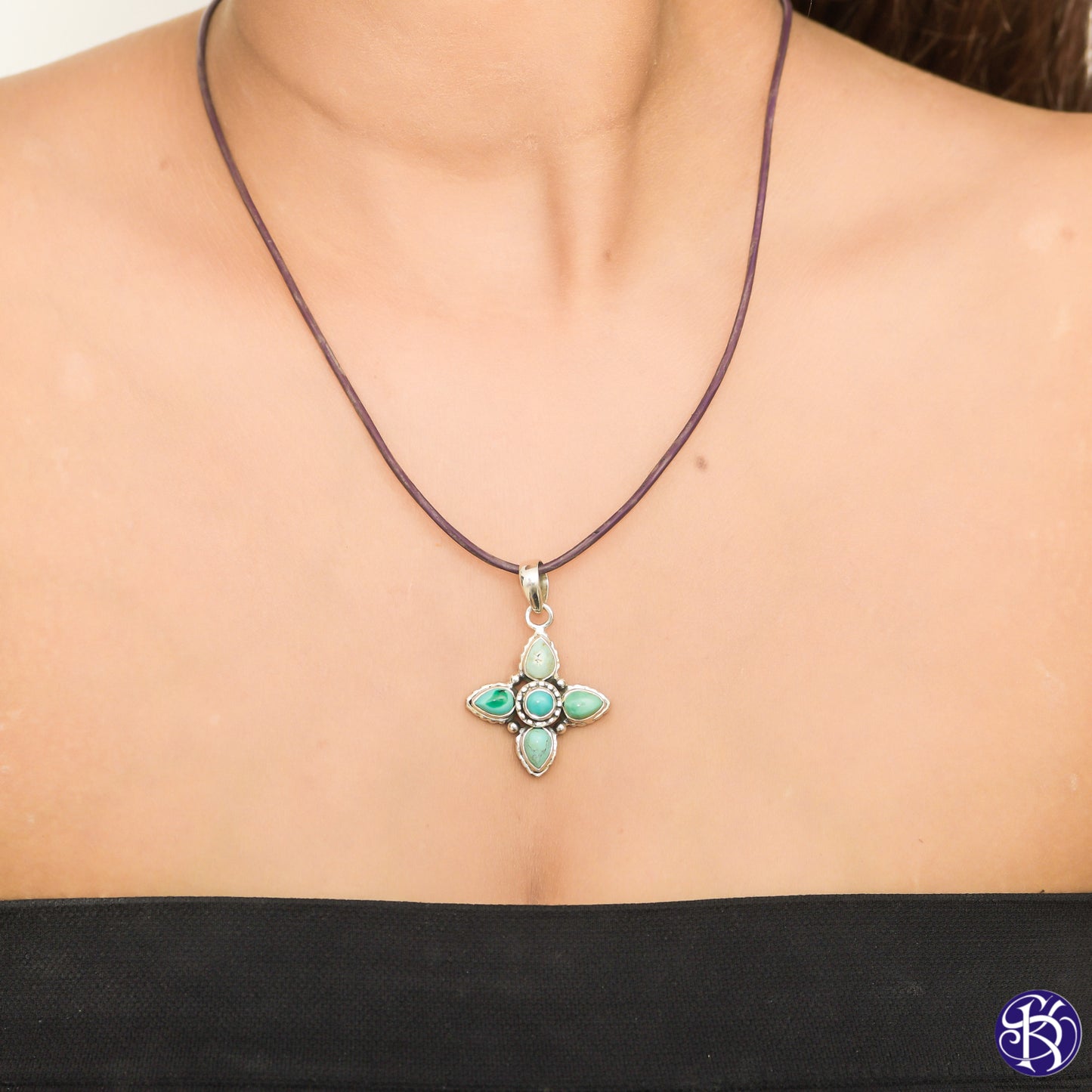 Sterling Five Stone Star Pendant - Available in 3 Stones