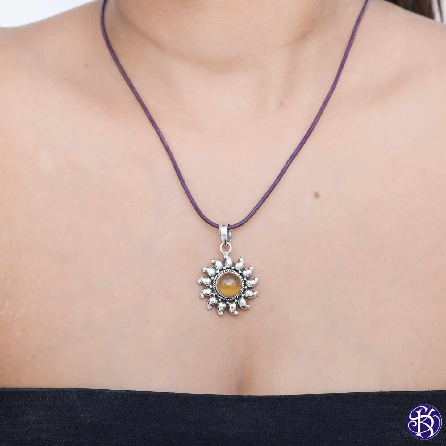 Sterling Silver Sun Pendant