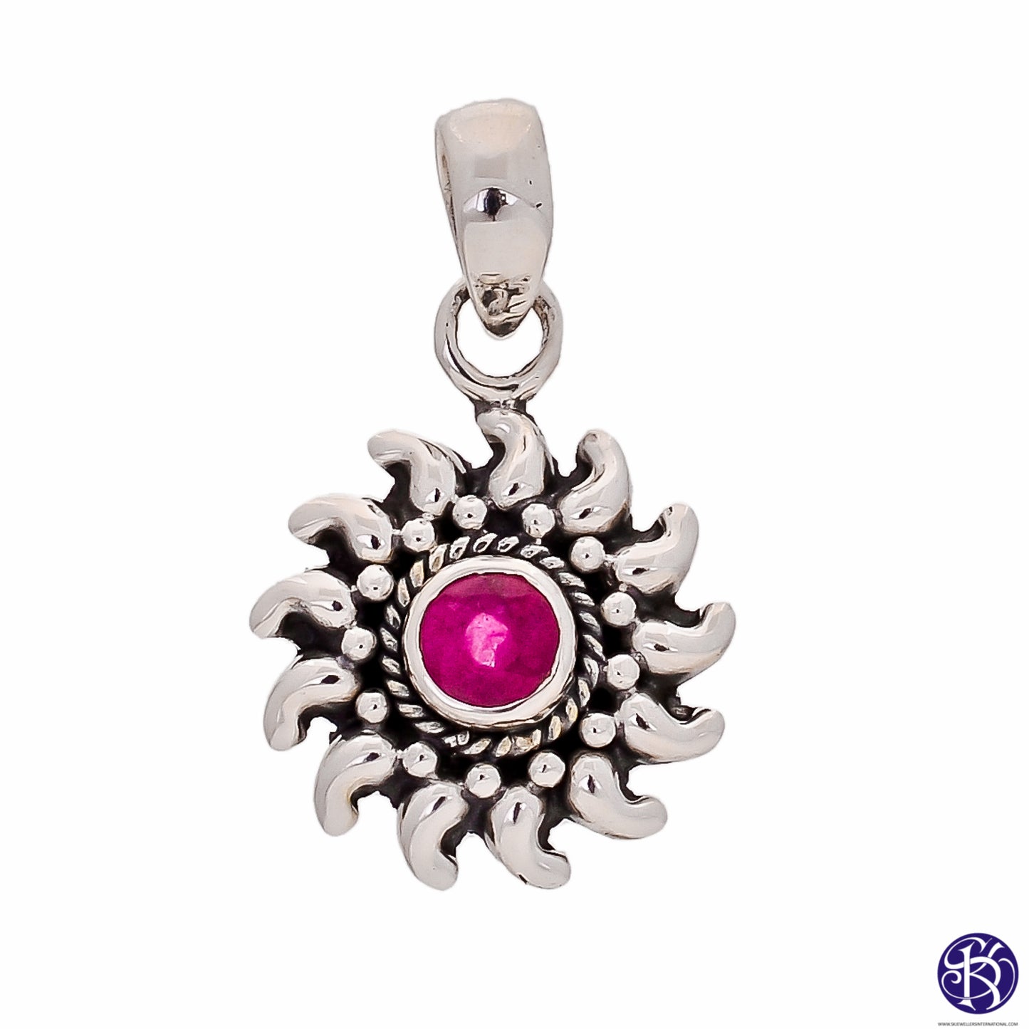Sterling Silver Sun Pendant