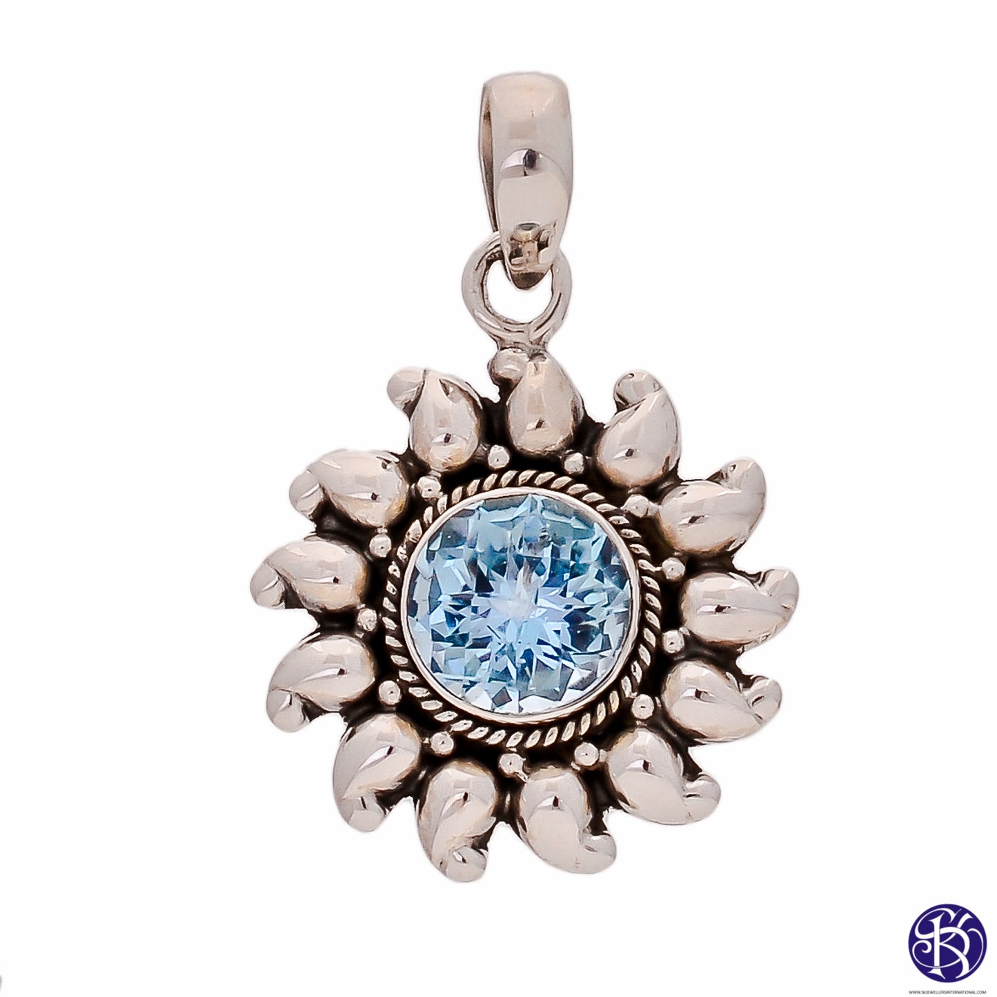 Sterling Silver Sun Pendant