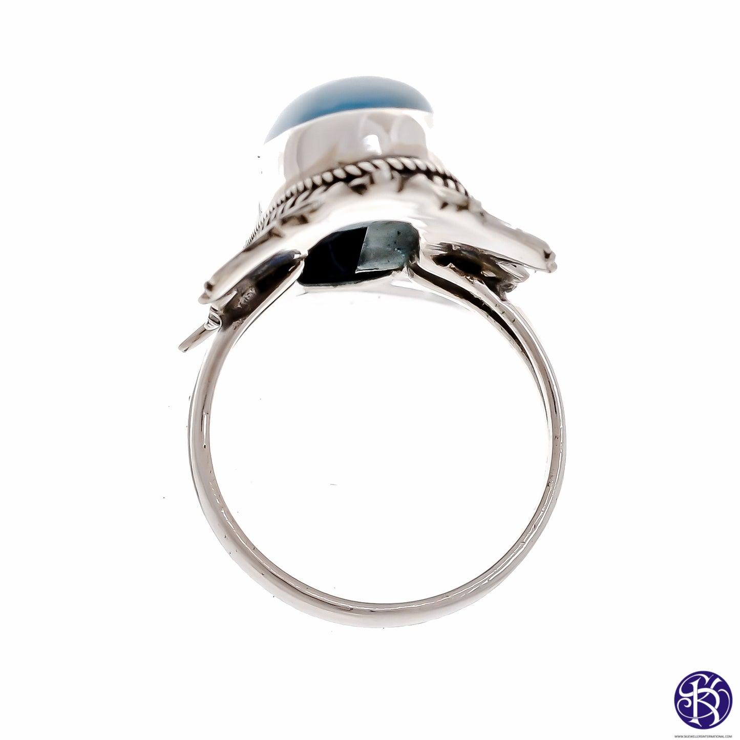 Sterling Silver Large Stone Ring