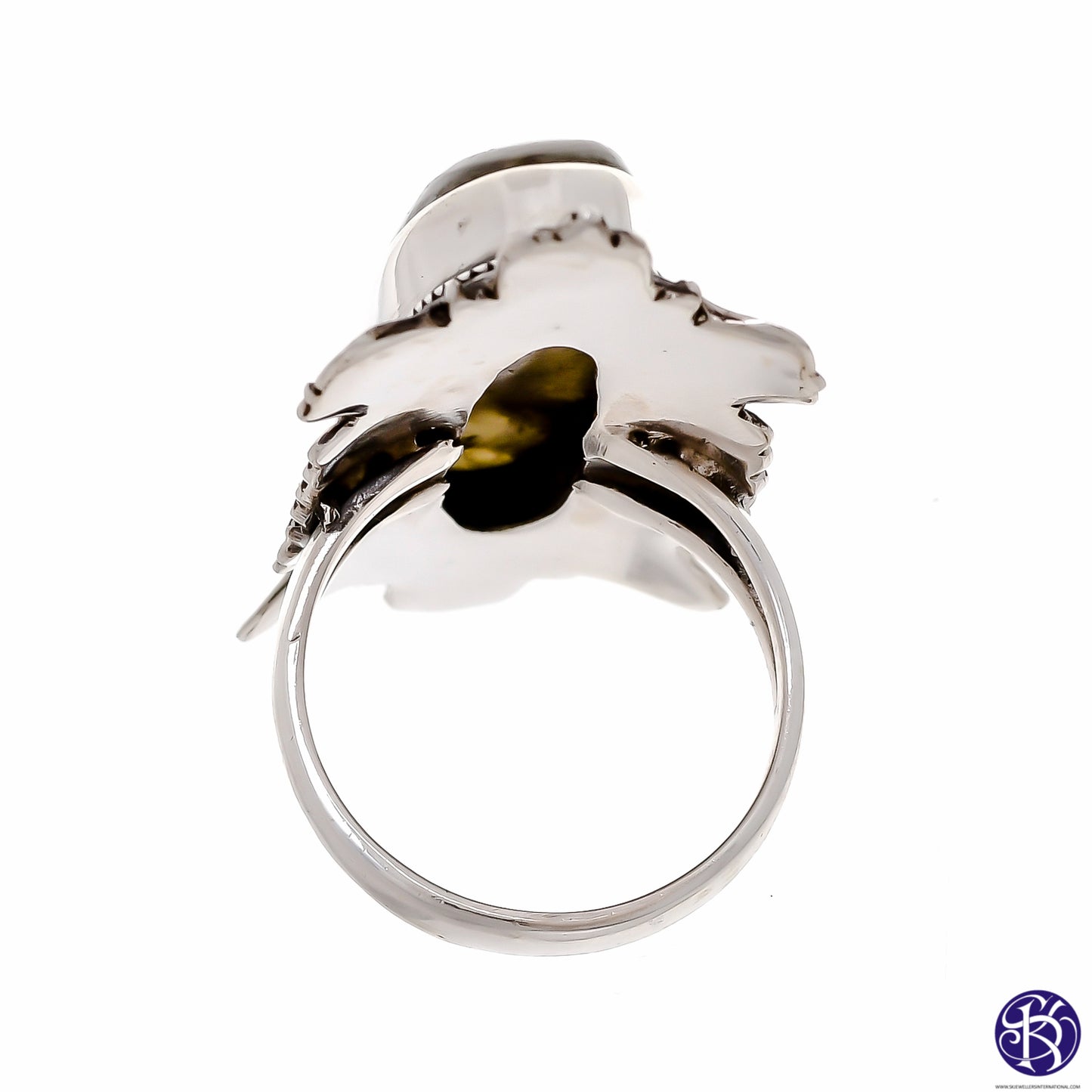 Sterling Silver Large Stone Ring