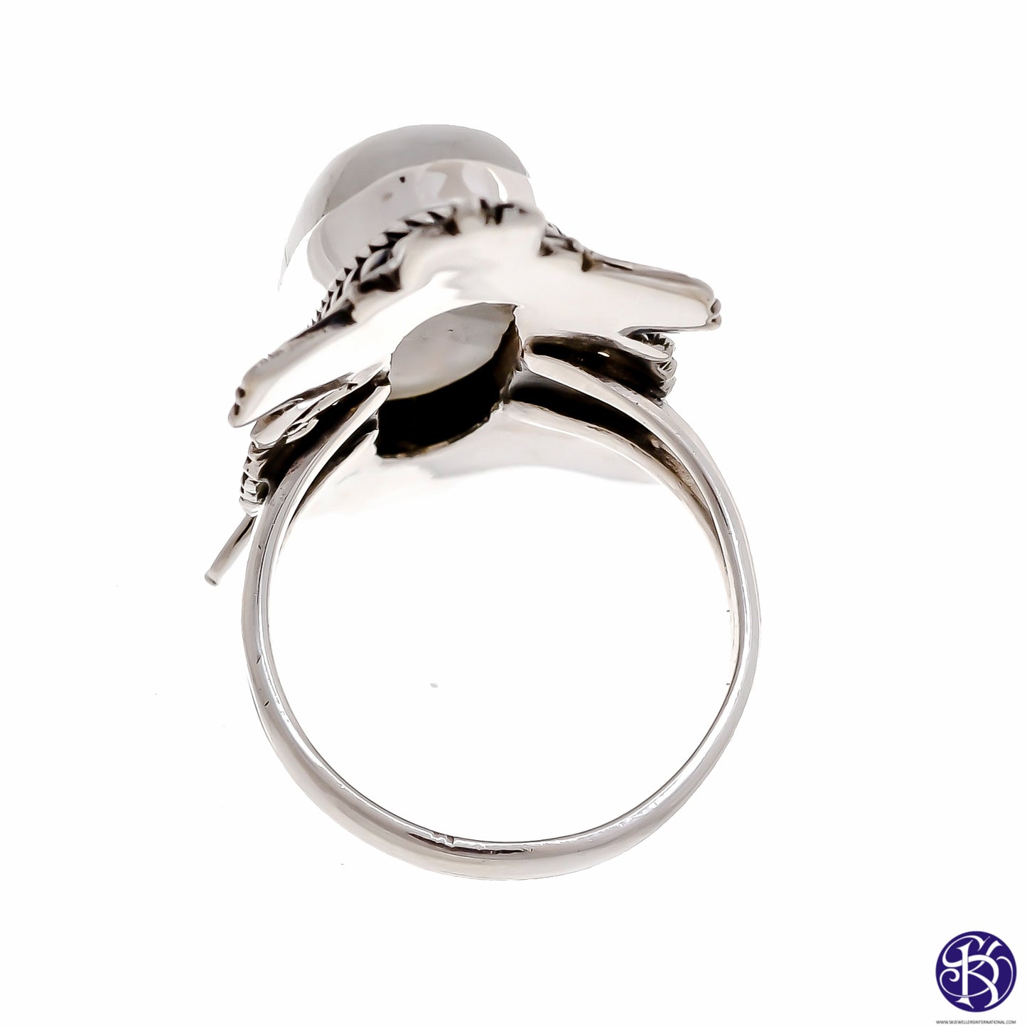 Sterling Silver Large Stone Ring