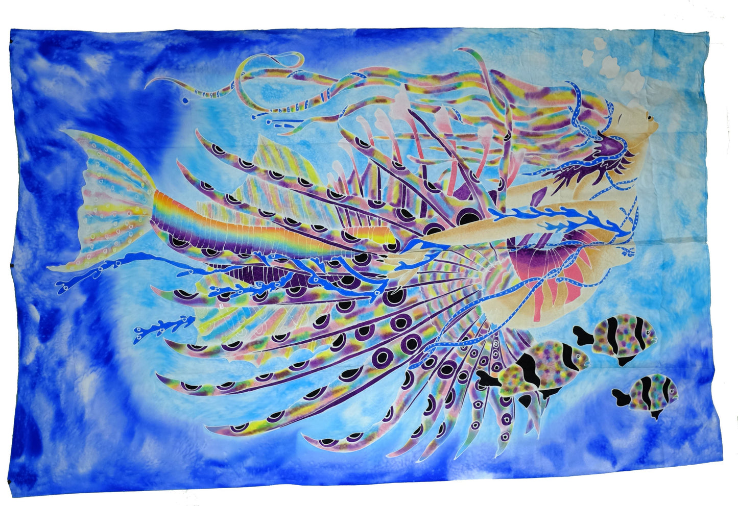 Hand Batiked Lion Fish Mermaid Sarongs