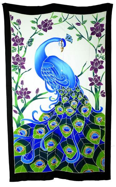 Hand Batiked Peacock Sarongs
