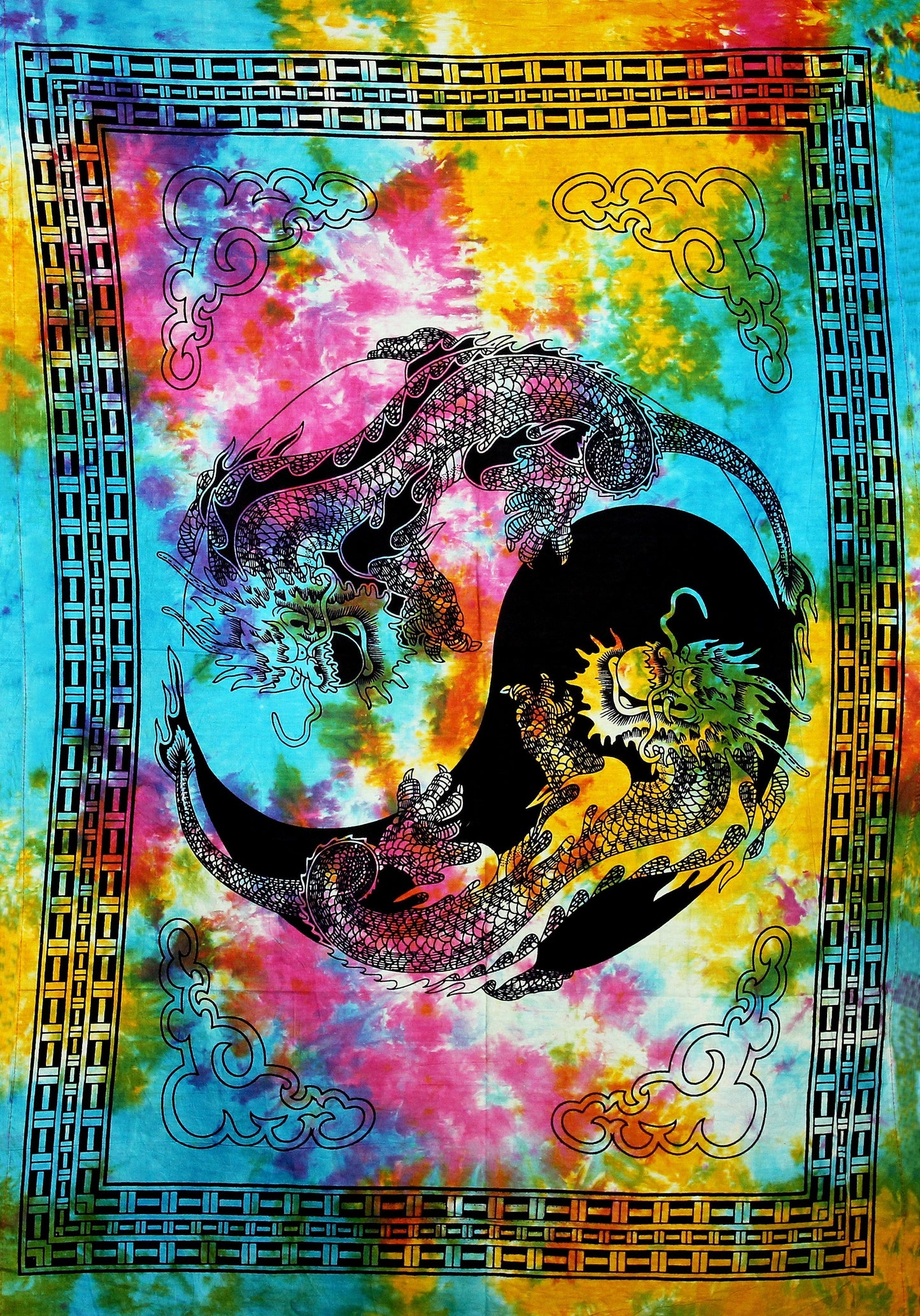 Yin & Yang Dragons  Tapestry