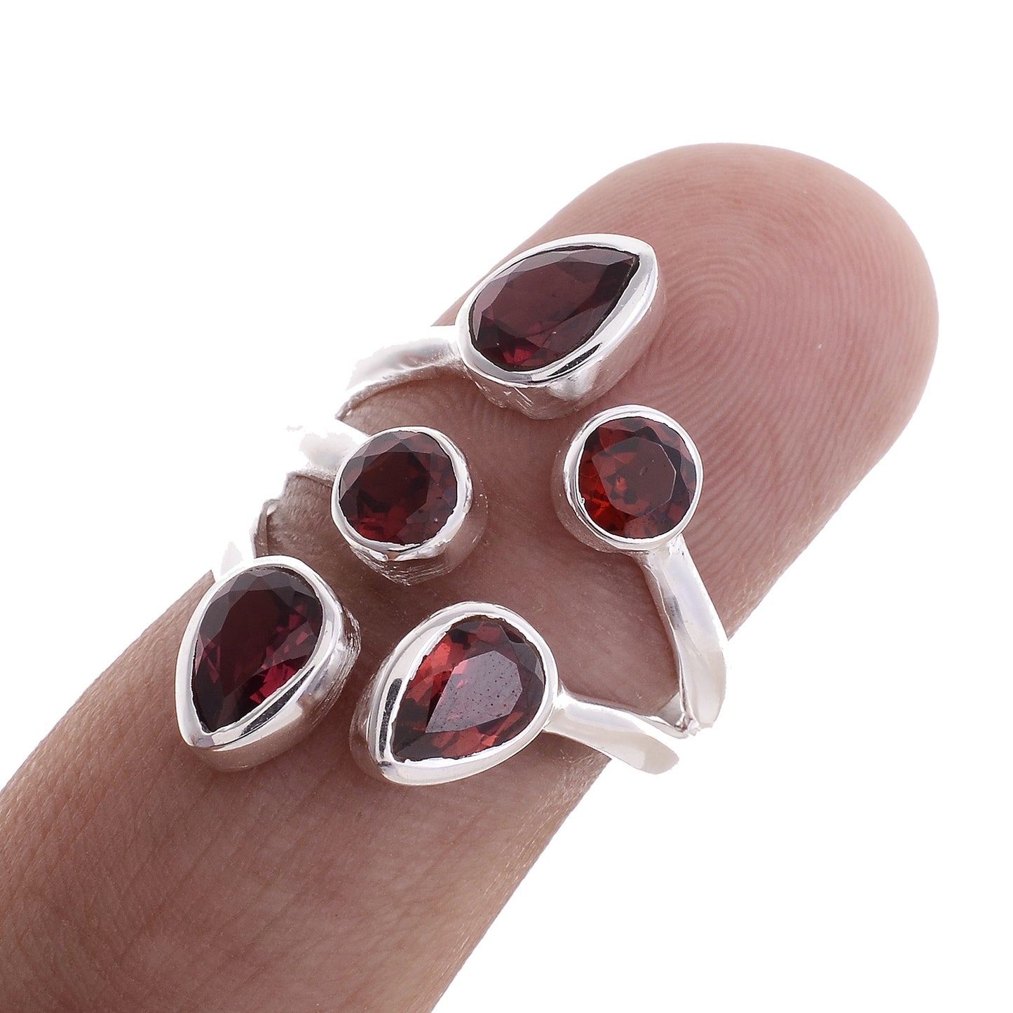 Sterling Silver Five Stone Ring