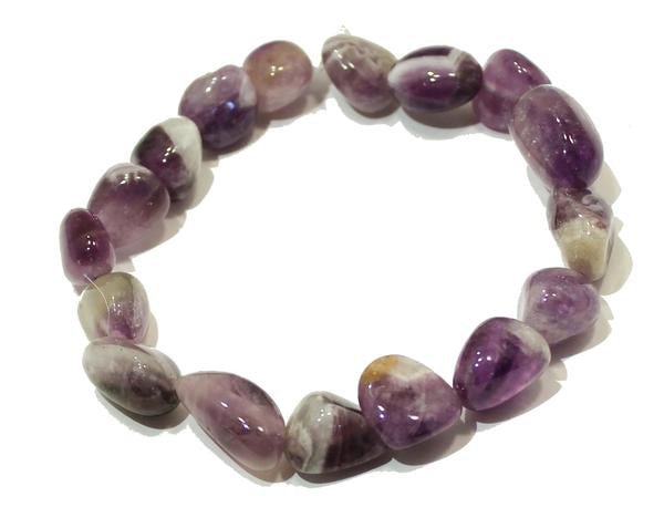 Stretchy Tumbled Chunk Stone Bracelet