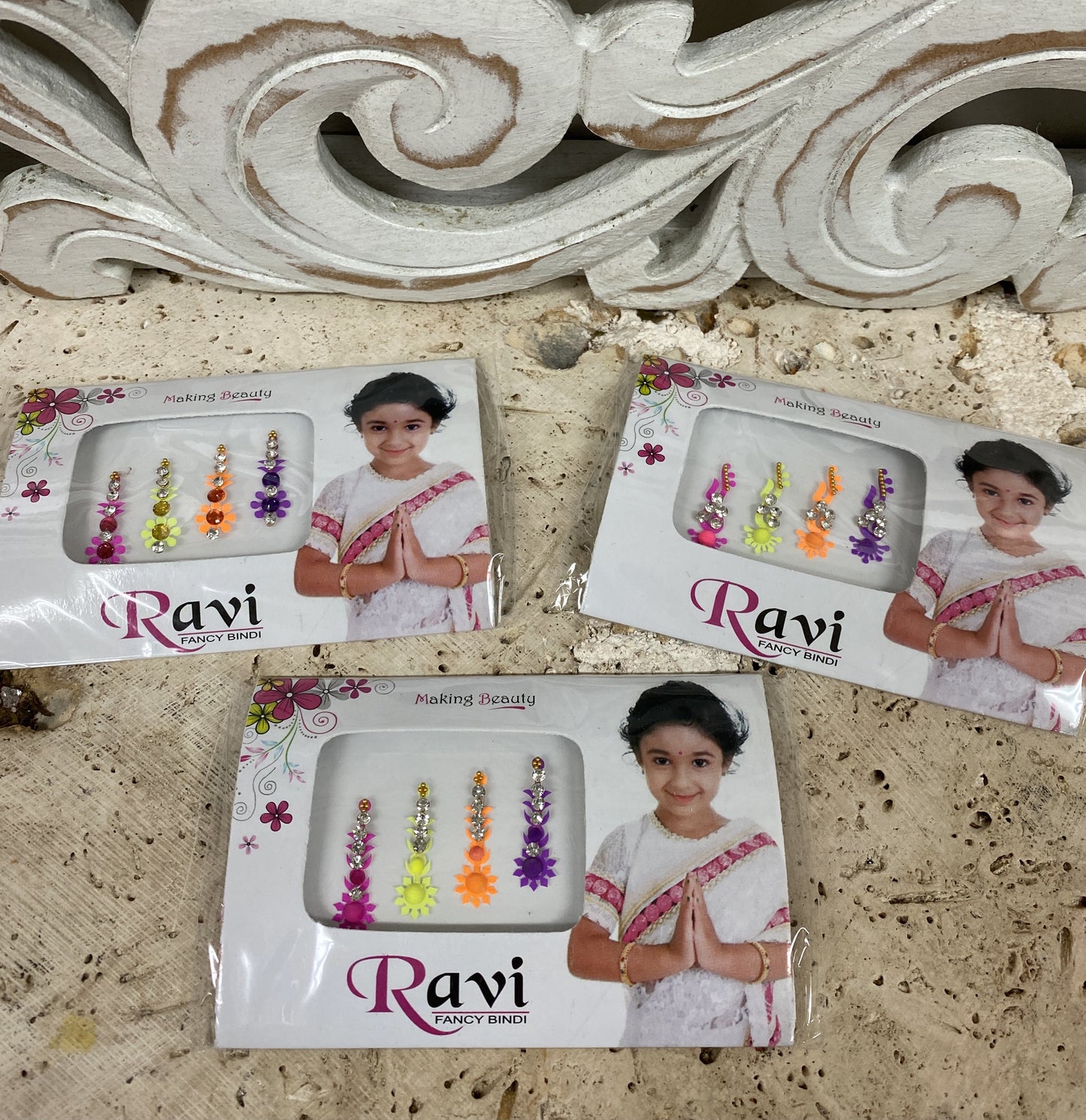 Stick on Bindi for Third Eye - Flourescent
