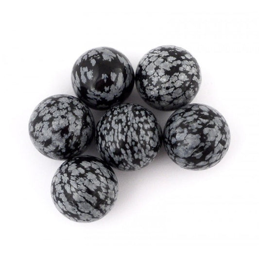 Snowflake Obsidian Spheres