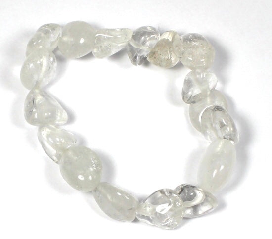 Stretchy Tumbled Chunk Stone Bracelet