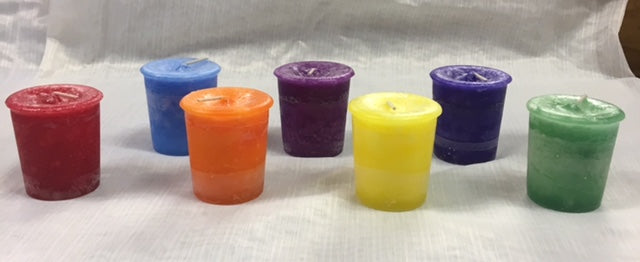 Herbal Magic Crystal Journey Reiki Charged Chakra Votive Candles