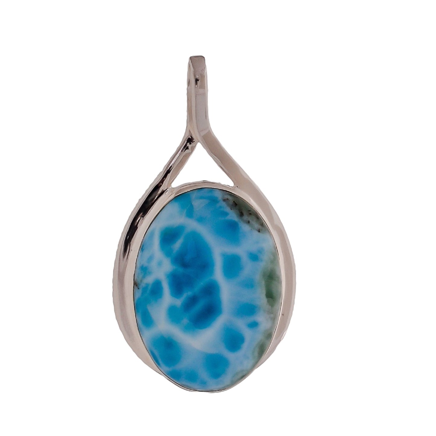 Sterling Silver Modern Gemstone Pendant - Available in 14 Stones