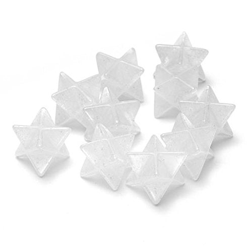 Clear Quartz Merkaba Stars