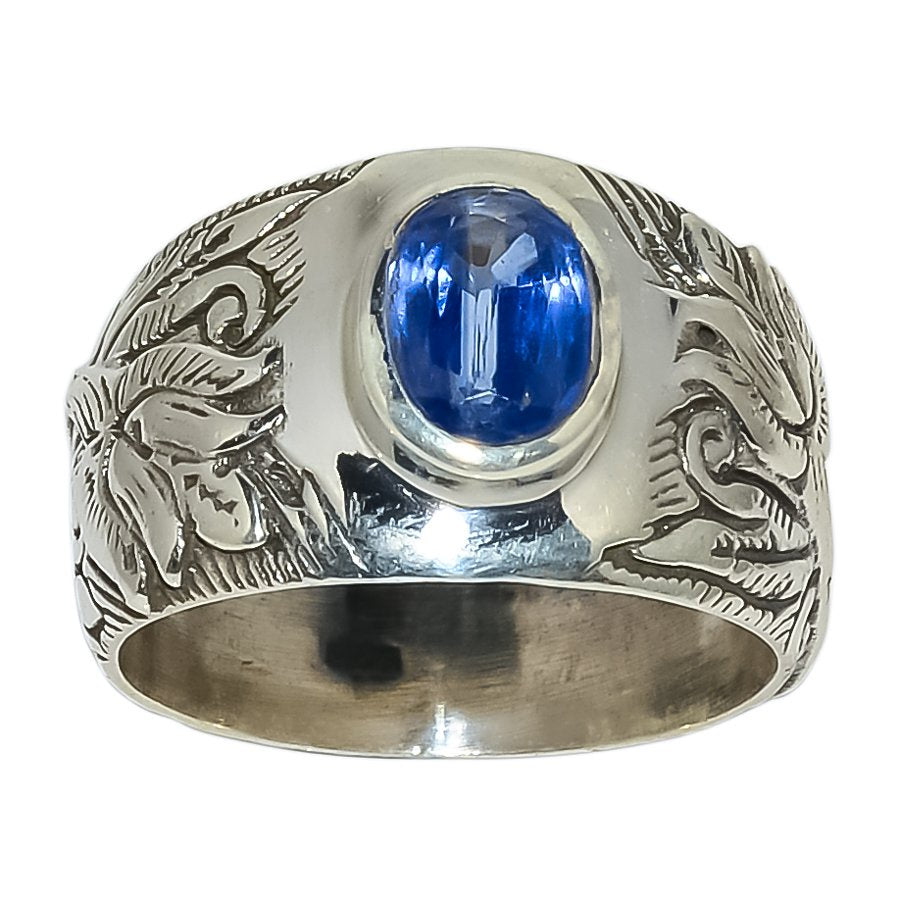 Sterling Silver Hand Carved Lotus Flower Ring