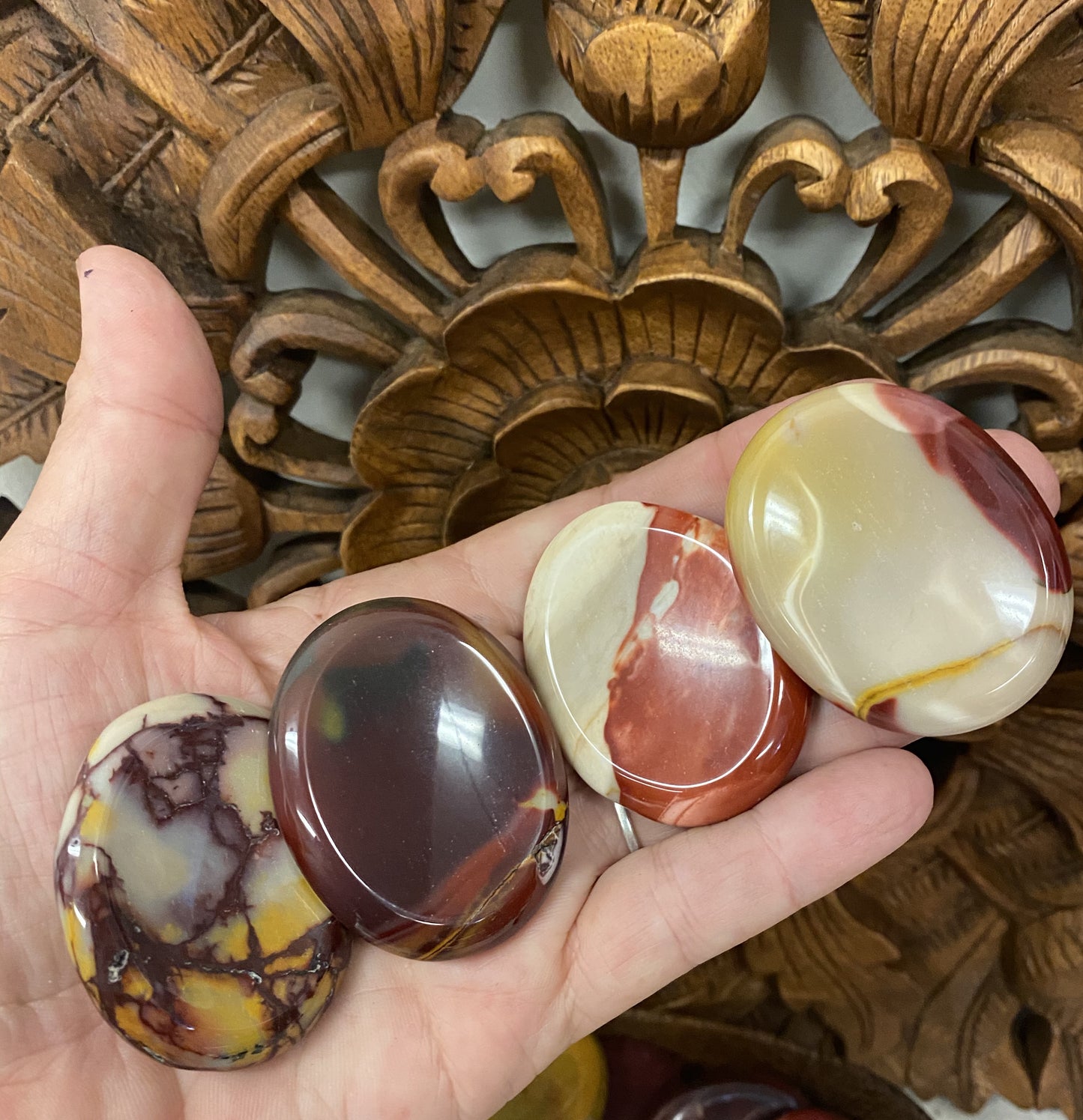 Mookite Palm Stones & Worry Stones