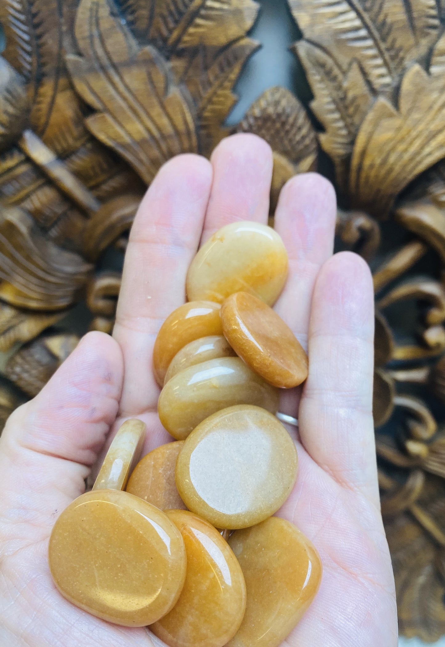 Orange Aventurine Coins