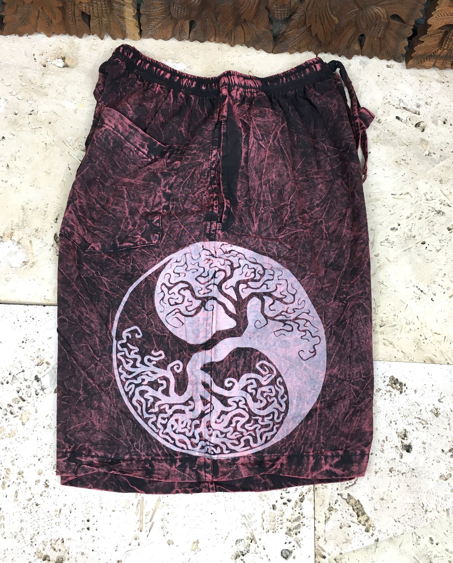 Nepali Shyama Yin/Yang Tree Shorts