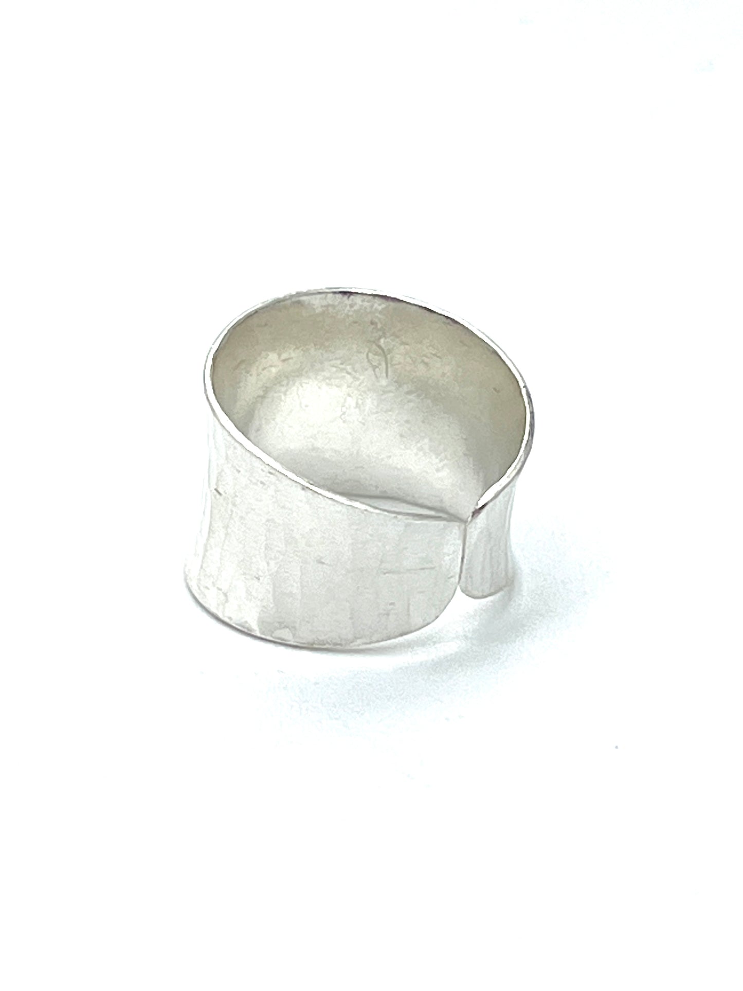 Sterling Silver Soft Hammered Ring