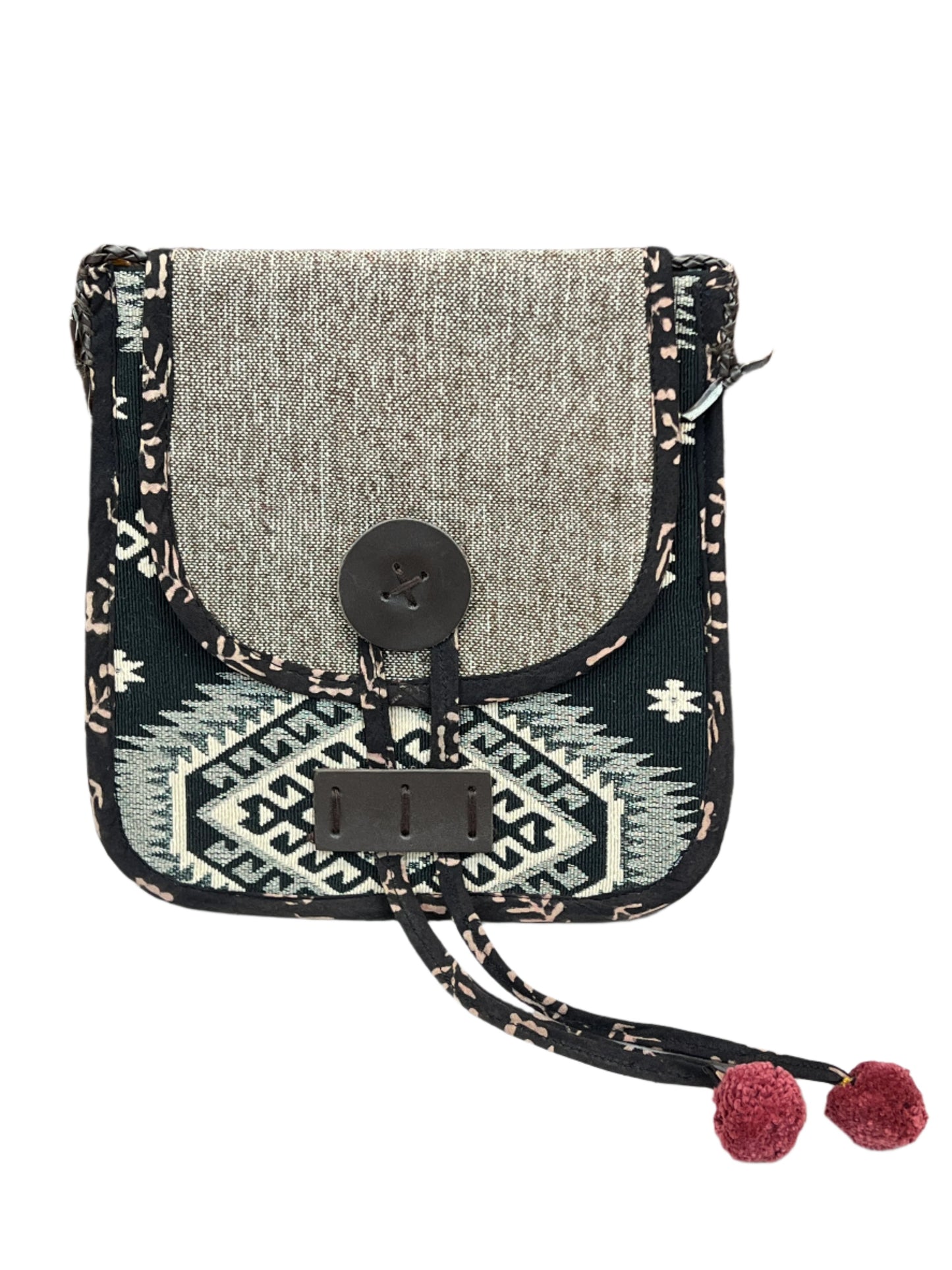Laso Button Crossbody Bag