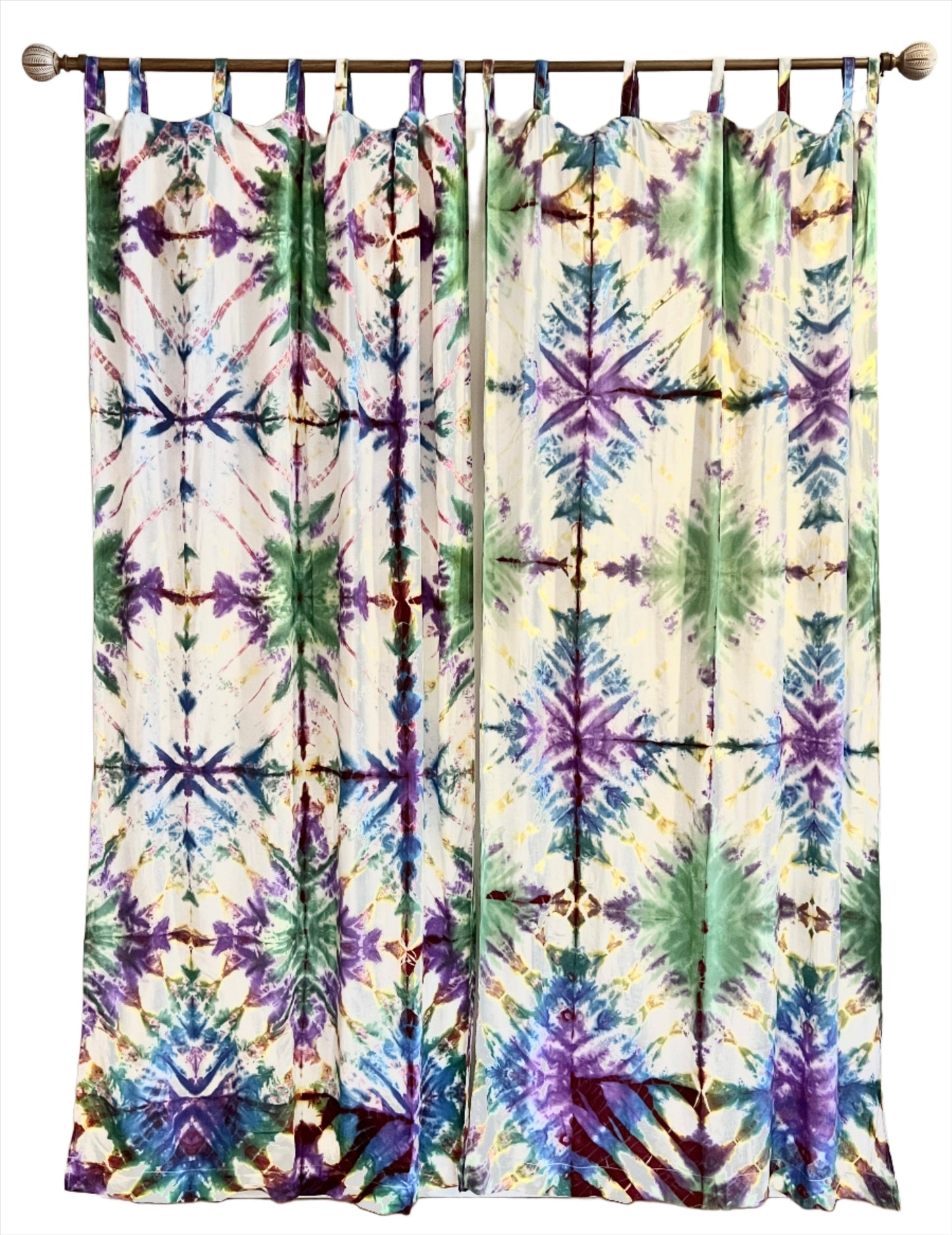 Pastel Tie Dyed Curtain Panels