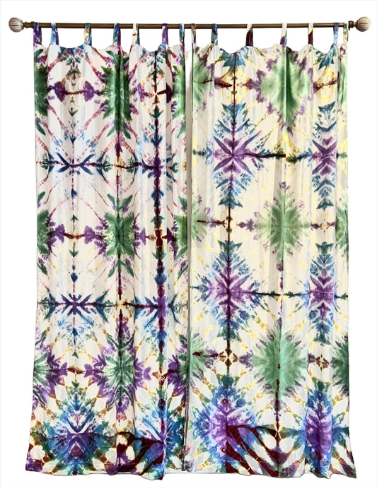 Pastel Tie Dyed Curtain Panels