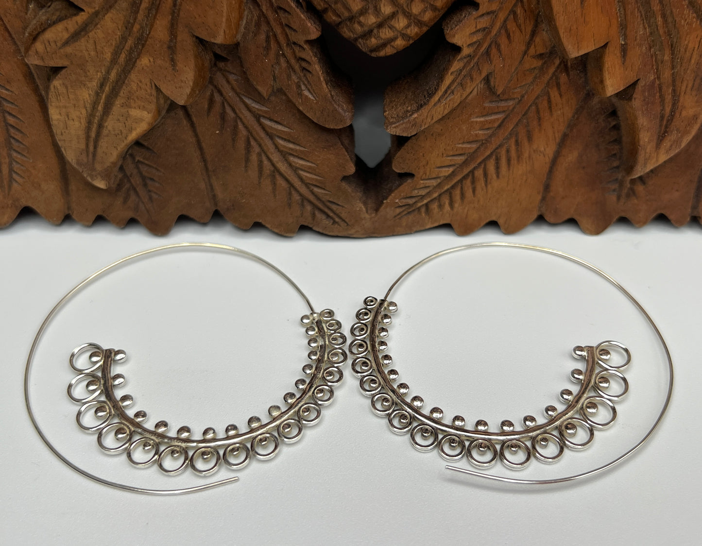 XL Beaded Slide Hoop Earrings