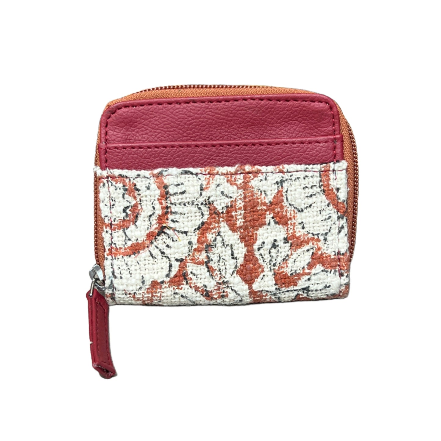 Flower Block Print Vegan Wallet