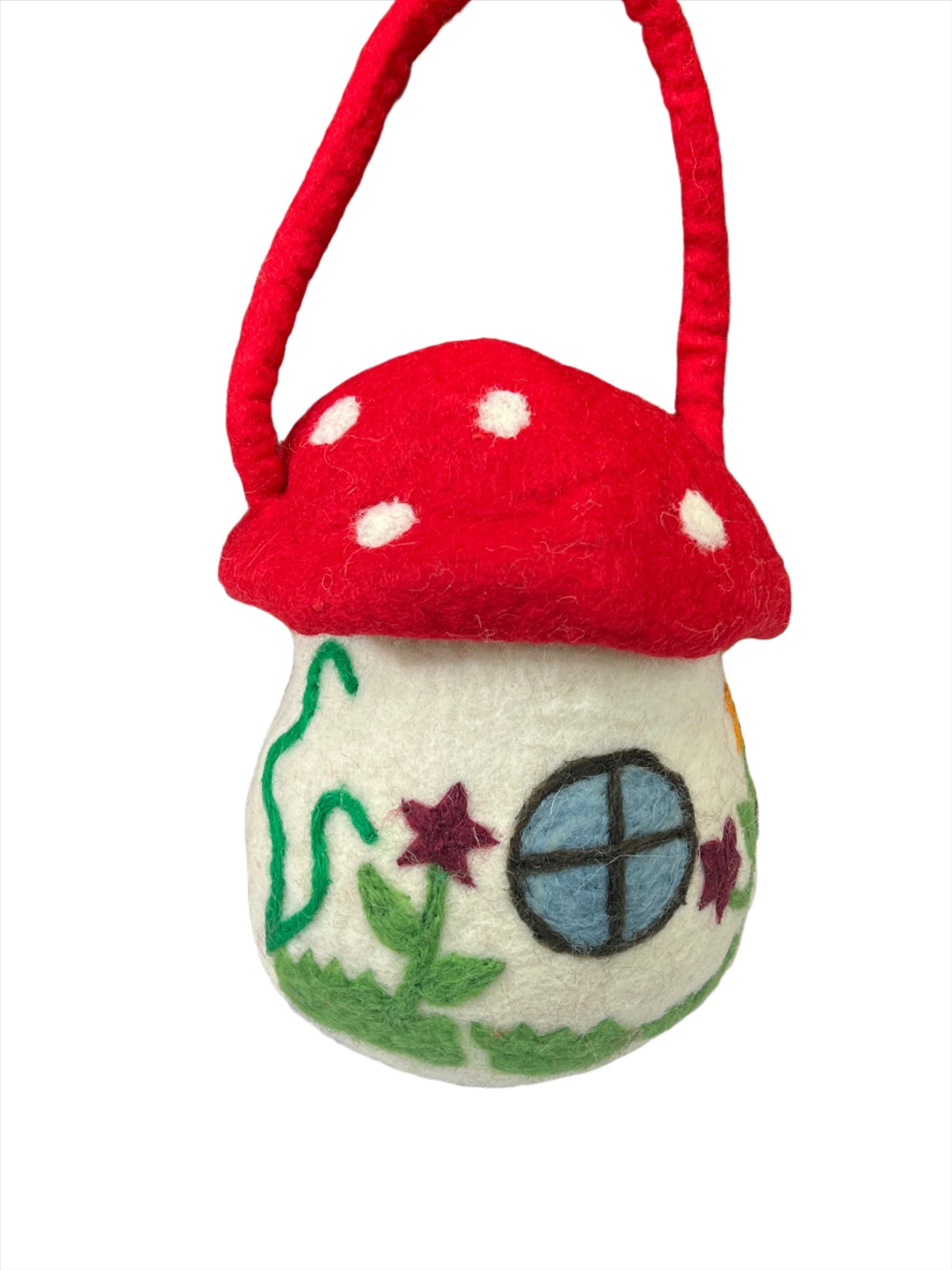 Hand felted Mushroom Wool Bags