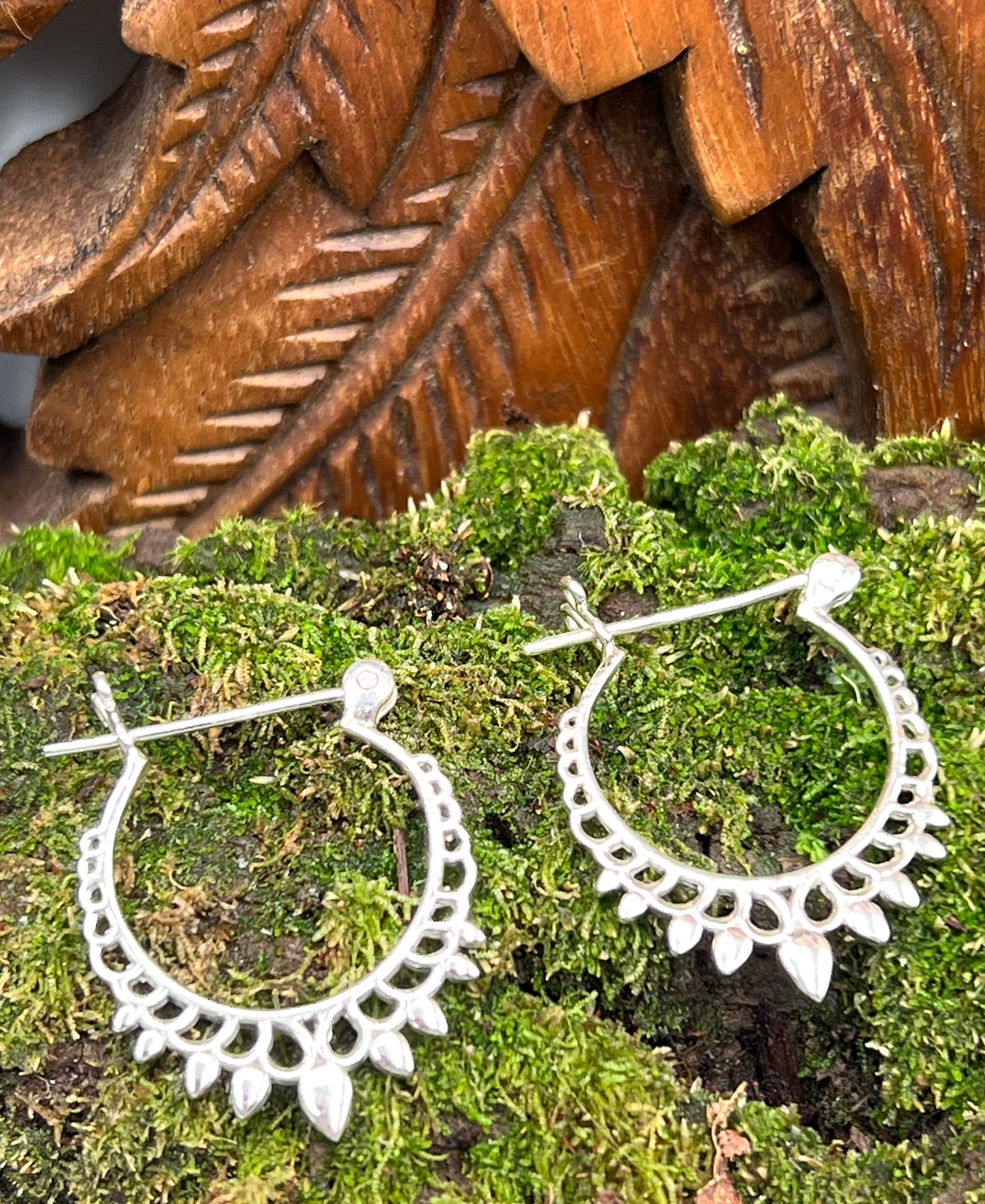 Tribal Ring Hoop Earrings