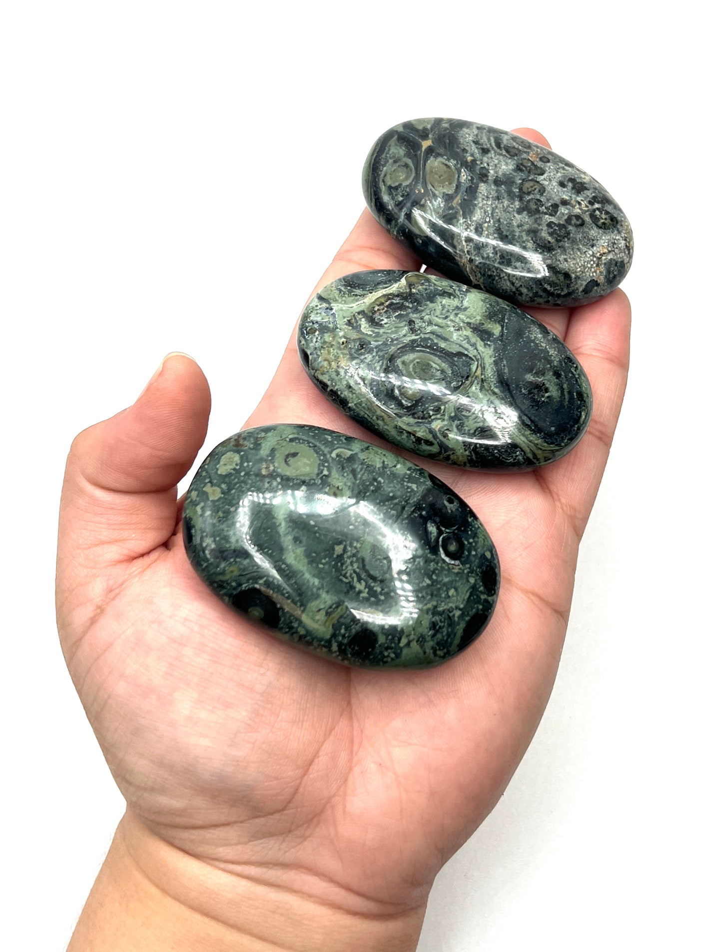 Kambaba Jasper Palm Stones & Worry Stones
