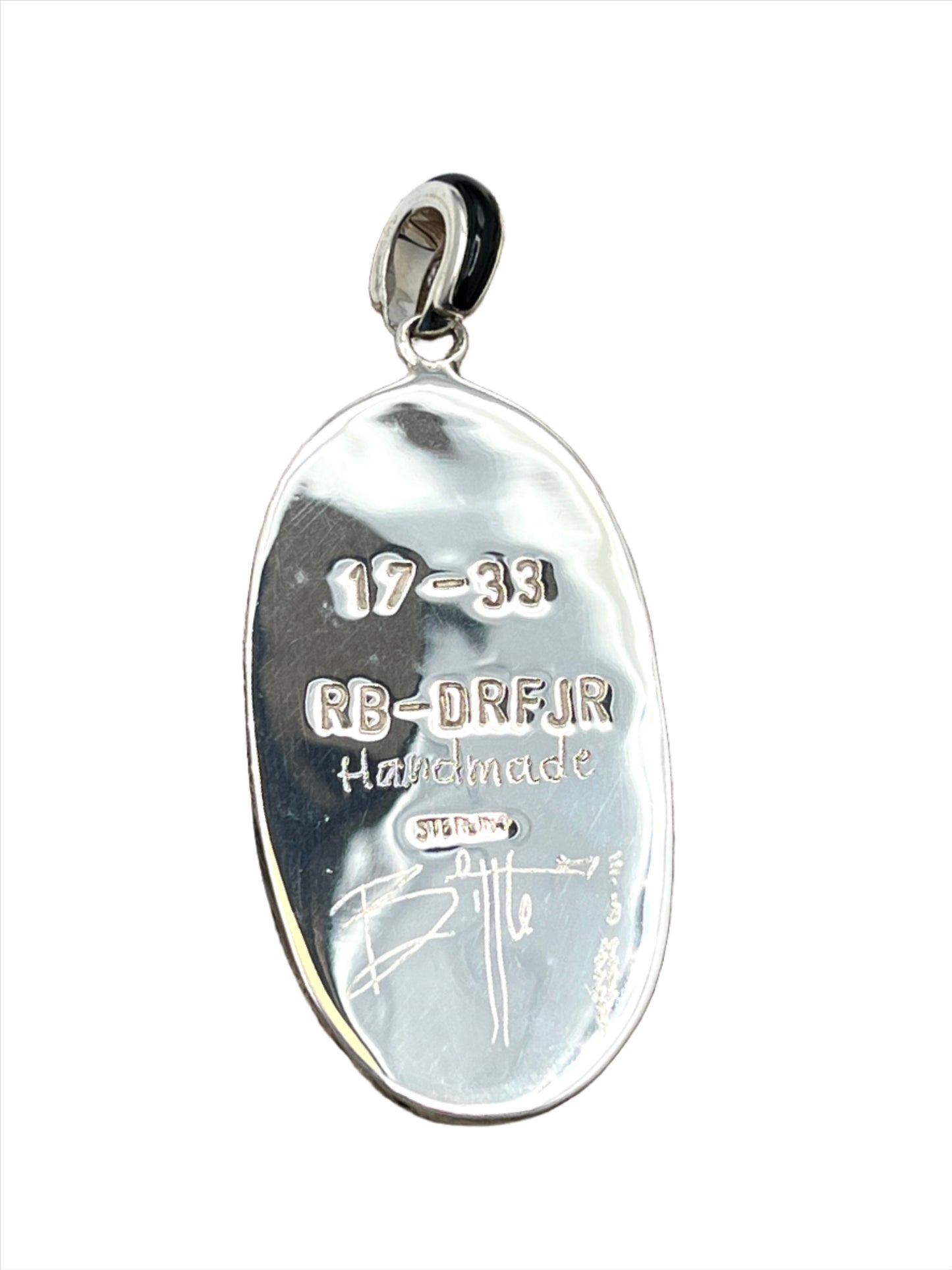 Rare Inlaid Gemstone Skeleton Sam Pendant by David Freeland