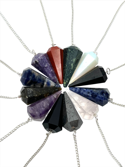 Gemstone Crystal Pendulums | 17 Stones