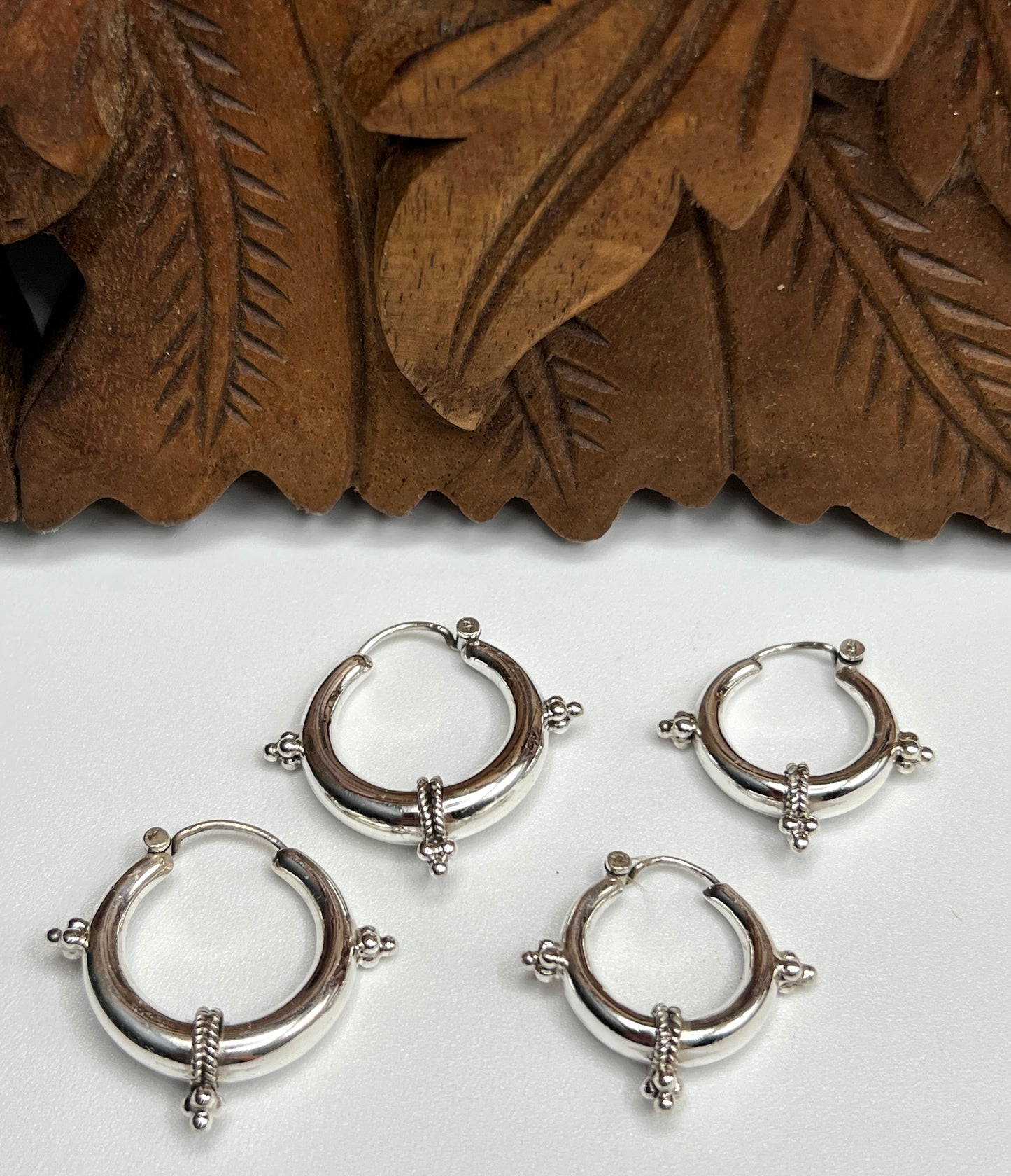Beaded Hoop Earrings