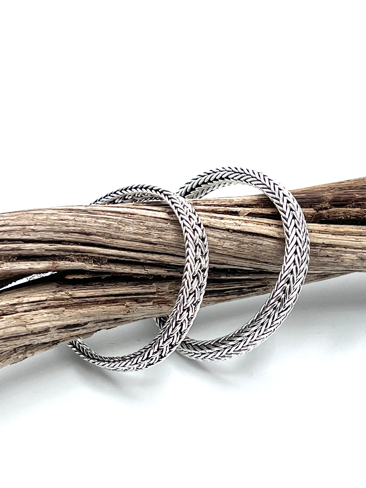 Sterling Silver Flat Chain Bracelets