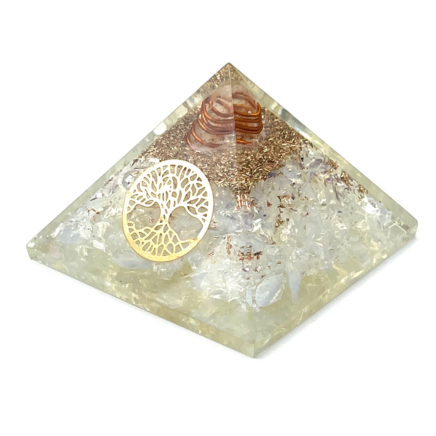 Opalite Orgonite Pyramids