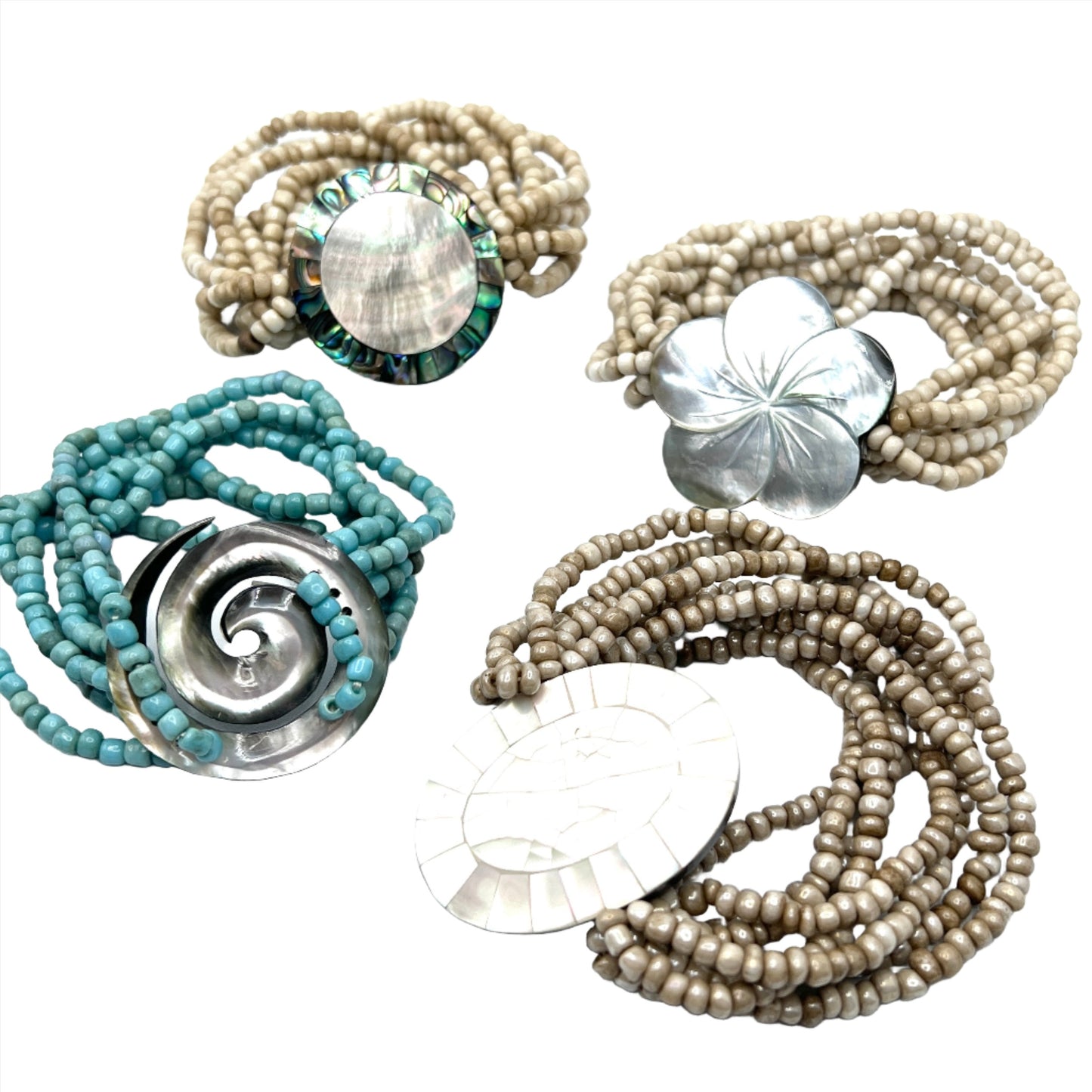 Beaded Shell Bracelets